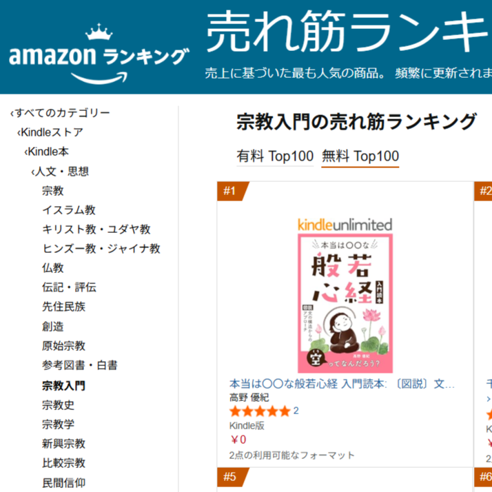 Amazon売れ筋ランキング一位